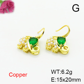 Fashion Copper Earrings  F6E403785bbov-L024