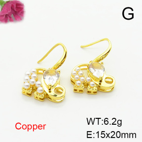Fashion Copper Earrings  F6E403787bbov-L024