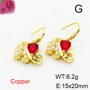 Fashion Copper Earrings  F6E403789bbov-L024