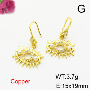 Fashion Copper Earrings  F6E403791bbov-L024