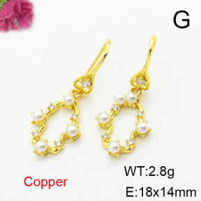 Fashion Copper Earrings  F6E403794bbov-L024