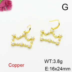 Fashion Copper Earrings  F6E403795bbov-L024