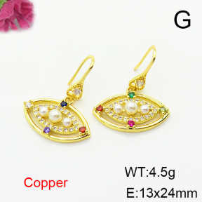 Fashion Copper Earrings  F6E403796bbov-L024