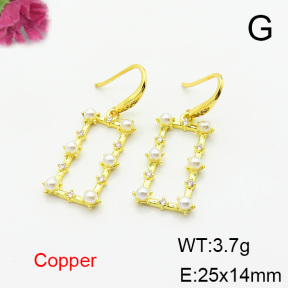 Fashion Copper Earrings  F6E403797bbov-L024