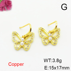 Fashion Copper Earrings  F6E403798bbov-L024