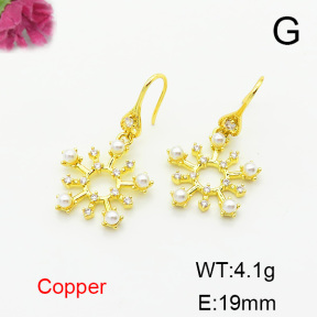 Fashion Copper Earrings  F6E403801bbov-L024