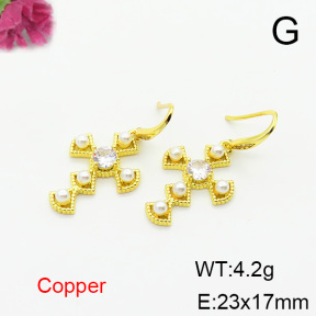 Fashion Copper Earrings  F6E403802bbov-L024
