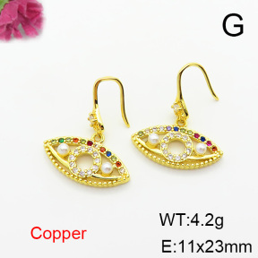 Fashion Copper Earrings  F6E403803bbov-L024