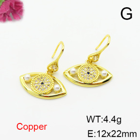Fashion Copper Earrings  F6E403804bbov-L024