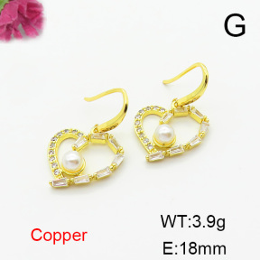 Fashion Copper Earrings  F6E403805bbov-L024