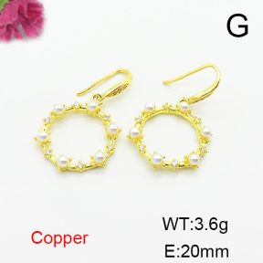 Fashion Copper Earrings  F6E403807bbov-L024