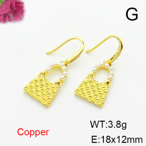 Fashion Copper Earrings  F6E403808bbov-L024