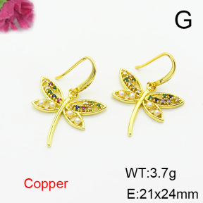 Fashion Copper Earrings  F6E403809bbov-L024