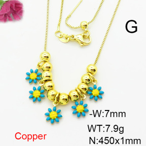 Fashion Copper Necklace  F6N300732bbov-L024