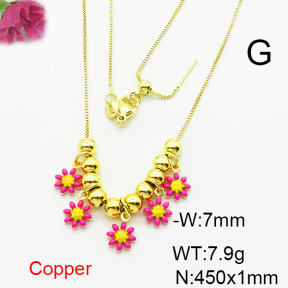Fashion Copper Necklace  F6N300734bbov-L024