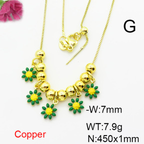Fashion Copper Necklace  F6N300736bbov-L024