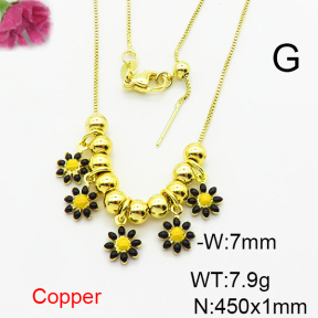 Fashion Copper Necklace  F6N300737bbov-L024