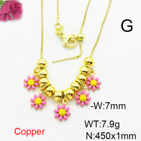Fashion Copper Necklace  F6N300738bbov-L024