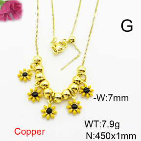 Fashion Copper Necklace  F6N300739bbov-L024