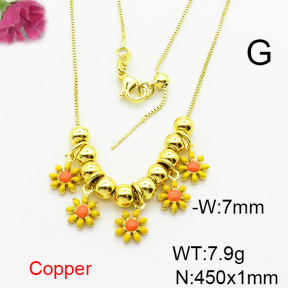 Fashion Copper Necklace  F6N300740bbov-L024