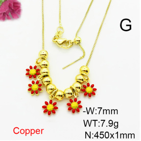 Fashion Copper Necklace  F6N300741bbov-L024