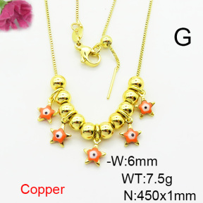 Fashion Copper Necklace  F6N300744bbov-L024