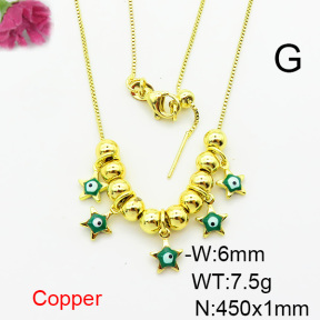 Fashion Copper Necklace  F6N300746bbov-L024