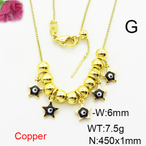 Fashion Copper Necklace  F6N300747bbov-L024