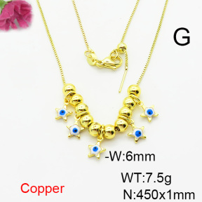 Fashion Copper Necklace  F6N300749bbov-L024