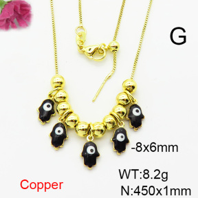 Fashion Copper Necklace  F6N300753bbov-L024