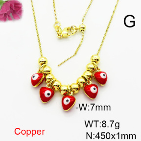 Fashion Copper Necklace  F6N300757bbov-L024