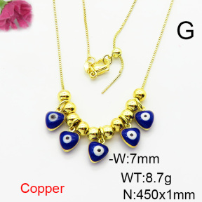 Fashion Copper Necklace  F6N300758bbov-L024