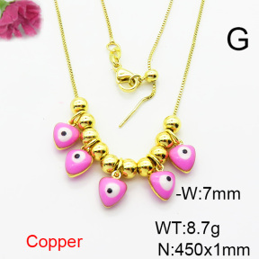 Fashion Copper Necklace  F6N300759bbov-L024