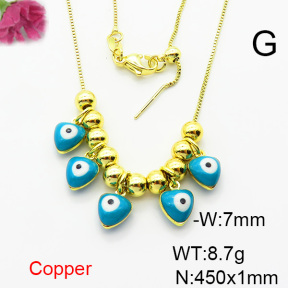 Fashion Copper Necklace  F6N300760bbov-L024