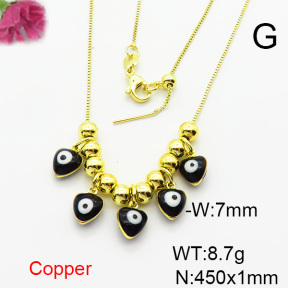 Fashion Copper Necklace  F6N300763bbov-L024