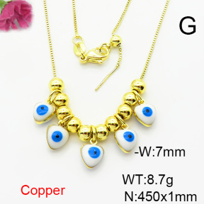 Fashion Copper Necklace  F6N300764bbov-L024