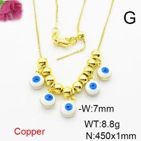 Fashion Copper Necklace  F6N300767bbov-L024