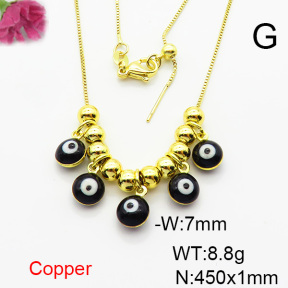 Fashion Copper Necklace  F6N300772bbov-L024