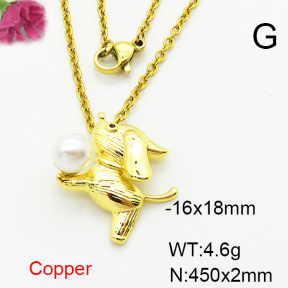 Fashion Copper Necklace  F6N404194avja-L024