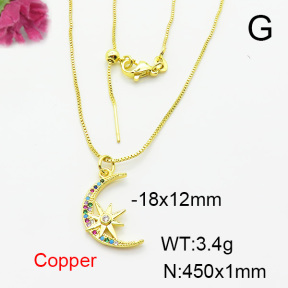 Fashion Copper Necklace  F6N404198aakl-L024
