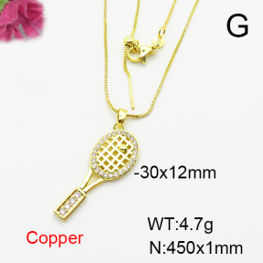Fashion Copper Necklace  F6N404200vbll-L024