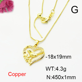 Fashion Copper Necklace  F6N404201vbll-L024
