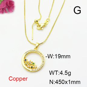 Fashion Copper Necklace  F6N404202ablb-L024