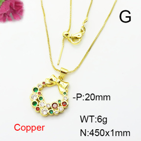 Fashion Copper Necklace  F6N404203vbmb-L024