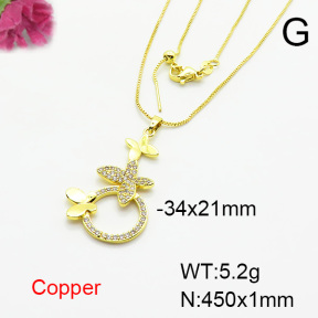 Fashion Copper Necklace  F6N404205vbll-L024