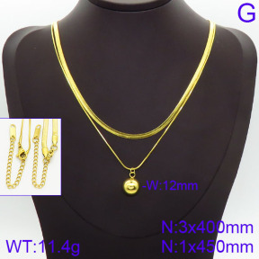 Stainless Steel Necklace  2N2001405bhva-436