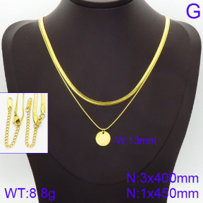 Stainless Steel Necklace  2N2001407bhva-436