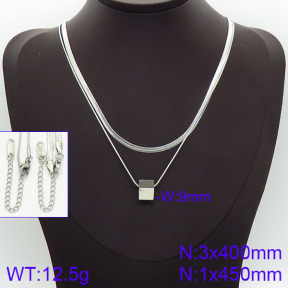 Stainless Steel Necklace  2N2001410bbov-436