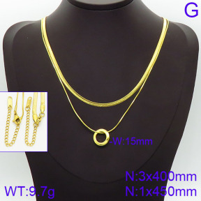 Stainless Steel Necklace  2N2001413bhva-436