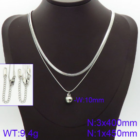 Stainless Steel Necklace  2N2001418bbov-436